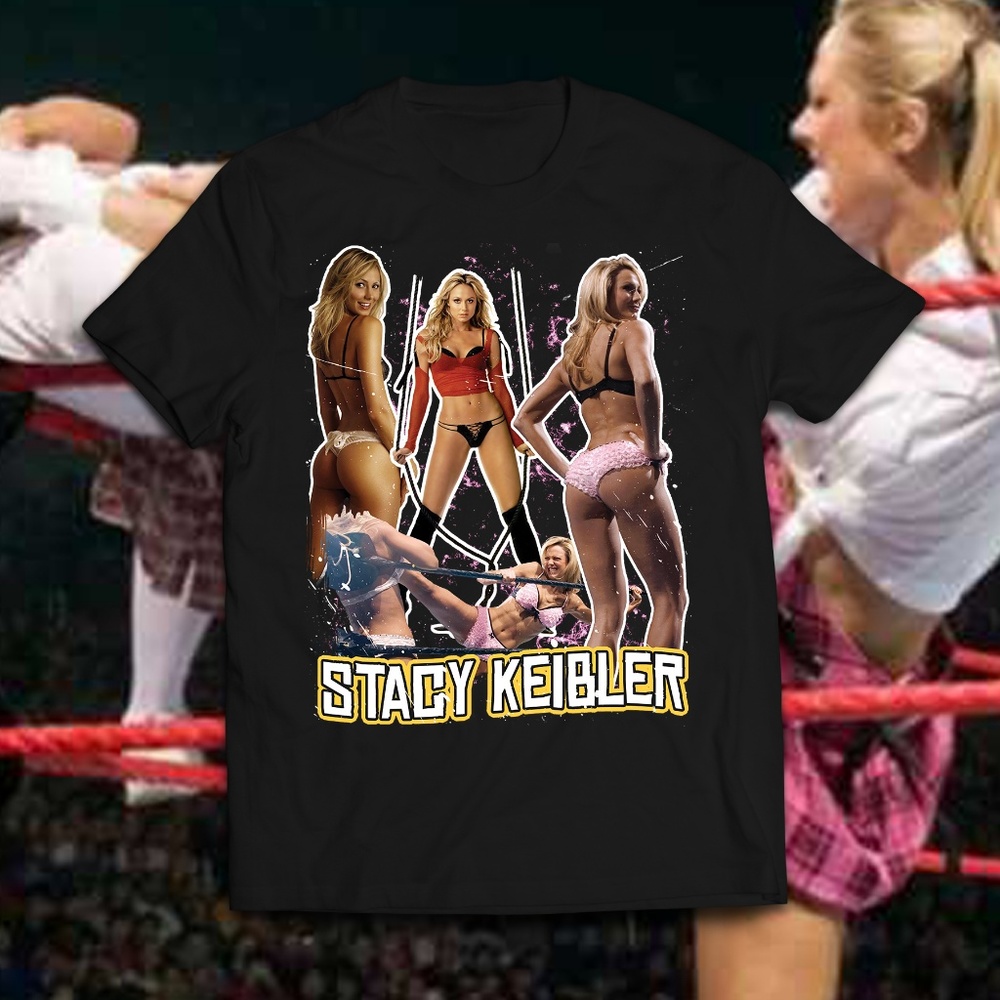Vintage Style Stacy Keibler Wrestling Diva Tee